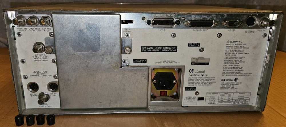 HP Agilent Keysight 8713B Network Analyzer 300kHz - 3GHz Opt 1C2 BASIC Prog Lang