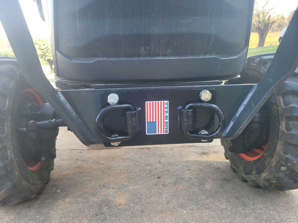 Kioti Bobcat Tractor Front Bumper Hitch D Ring bracket Tie Down hooks USA MADE!!