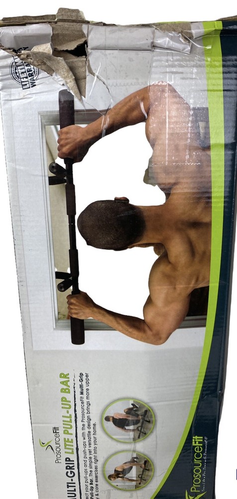 ProsourceFit Multi-Grip Lite Pull Up/Chin Up Bar, Heavy Duty  300 Lb Weight