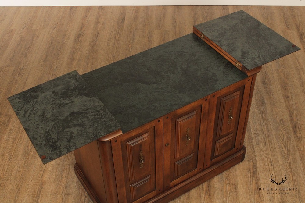 Temple Stuart Vintage Maple Flip-Top Server Bar