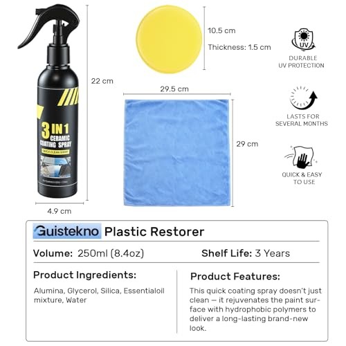 Car Quick Effect Coating Agent Spray 8.4oz, 6 Month Hydrophobic Ceramic
