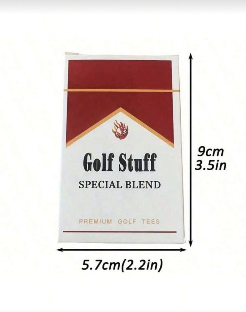 Cigarette Case Golf Tees - 12 Pack.