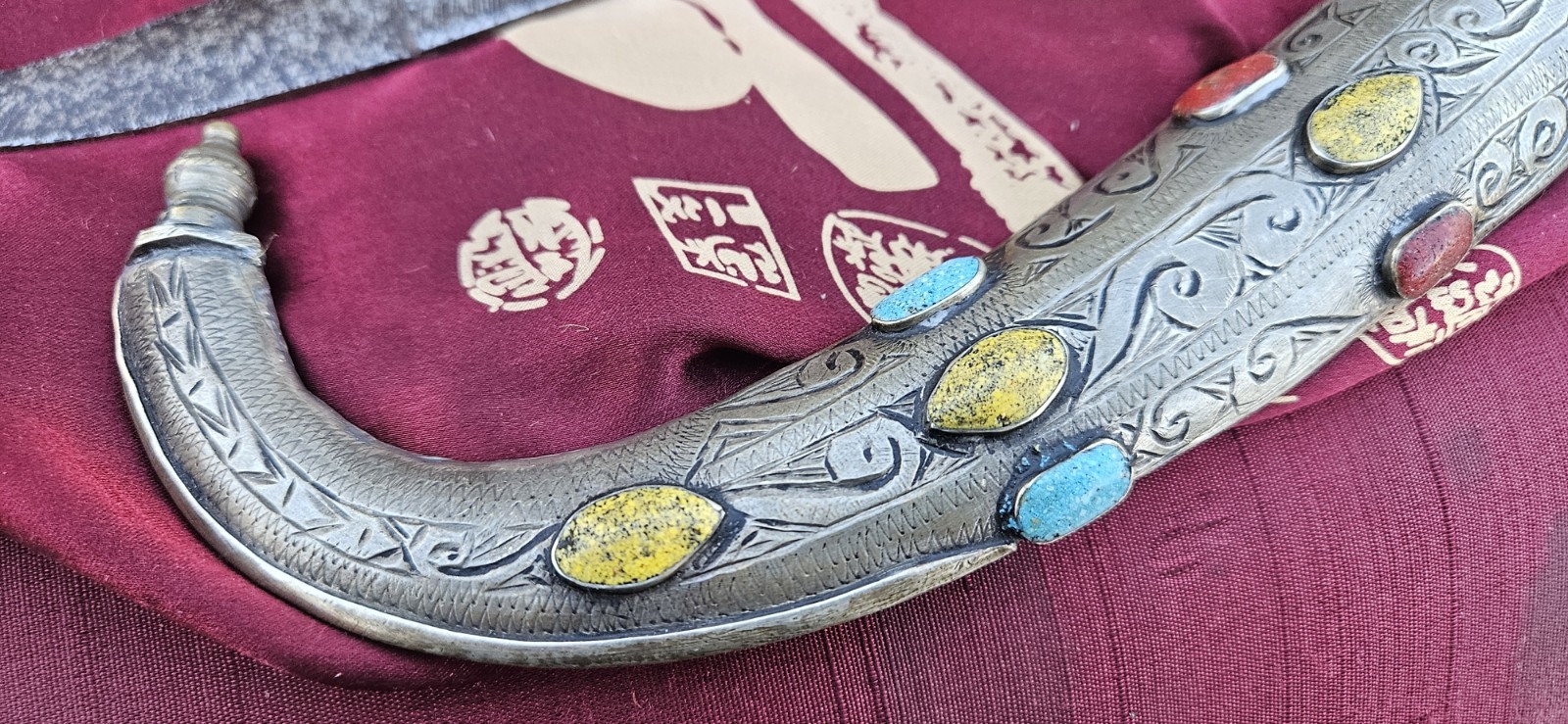 Moroccan Jambiya Dagger - Antique with Bone Hilt