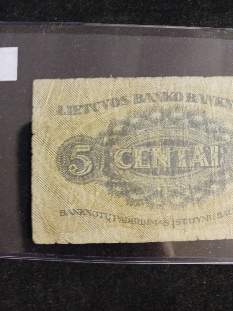1922 Lithiania 5 Centai