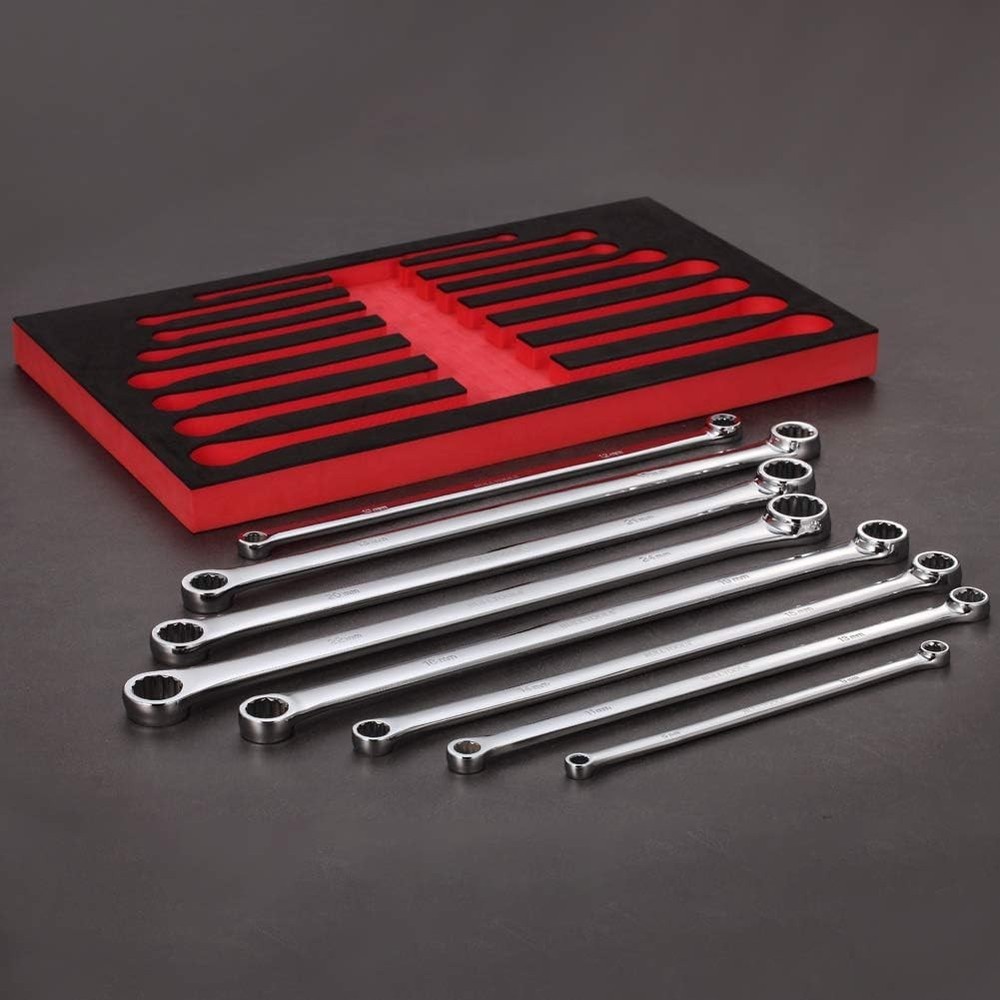 Extra Long Double Box End Wrench Set Chrome Vanadium Steel Aviation Wrenches...