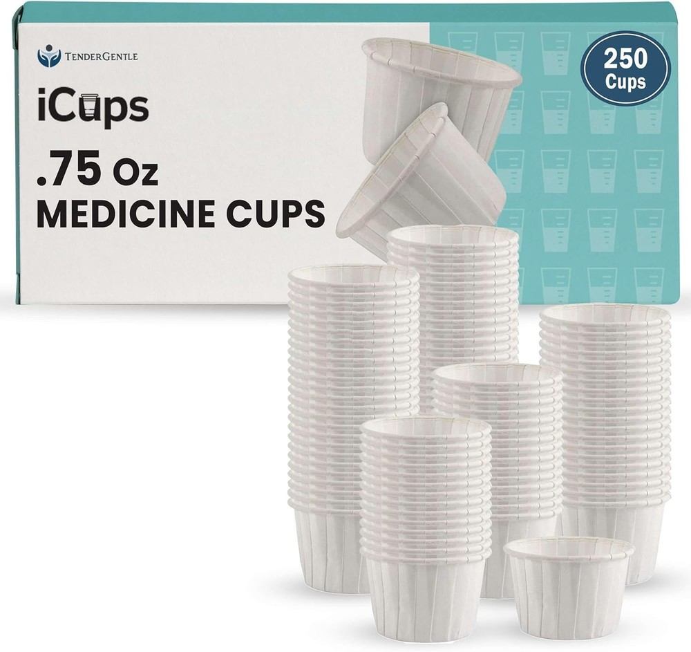 Paper Medicine Cups 0.75 oz 250 Pack