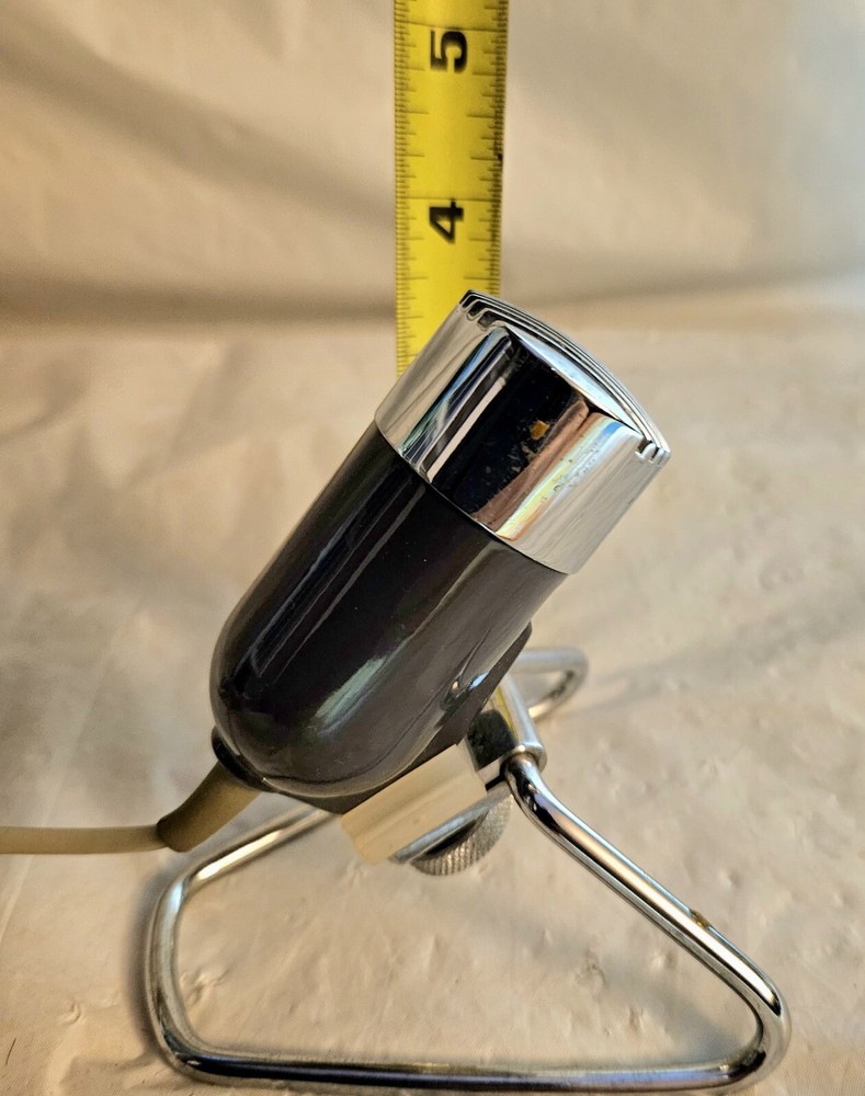 Harmonica Microphone Type CE 102H 1960s Dynamic Rare w Original Stand, Cable