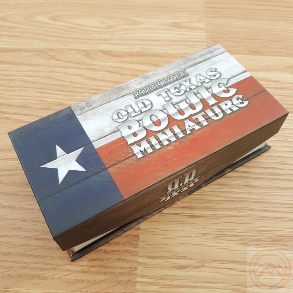 Rough Ryder Texas Mini Bowie Fixed Knife 2.5" Steel Blade Smooth Bone Handle