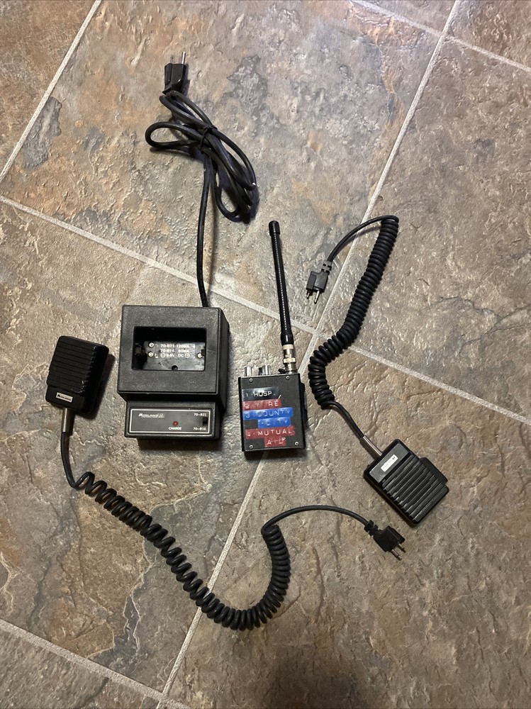 Vintage 80s  Fire EMT Basic and Paramedic Radio Midland LMR
