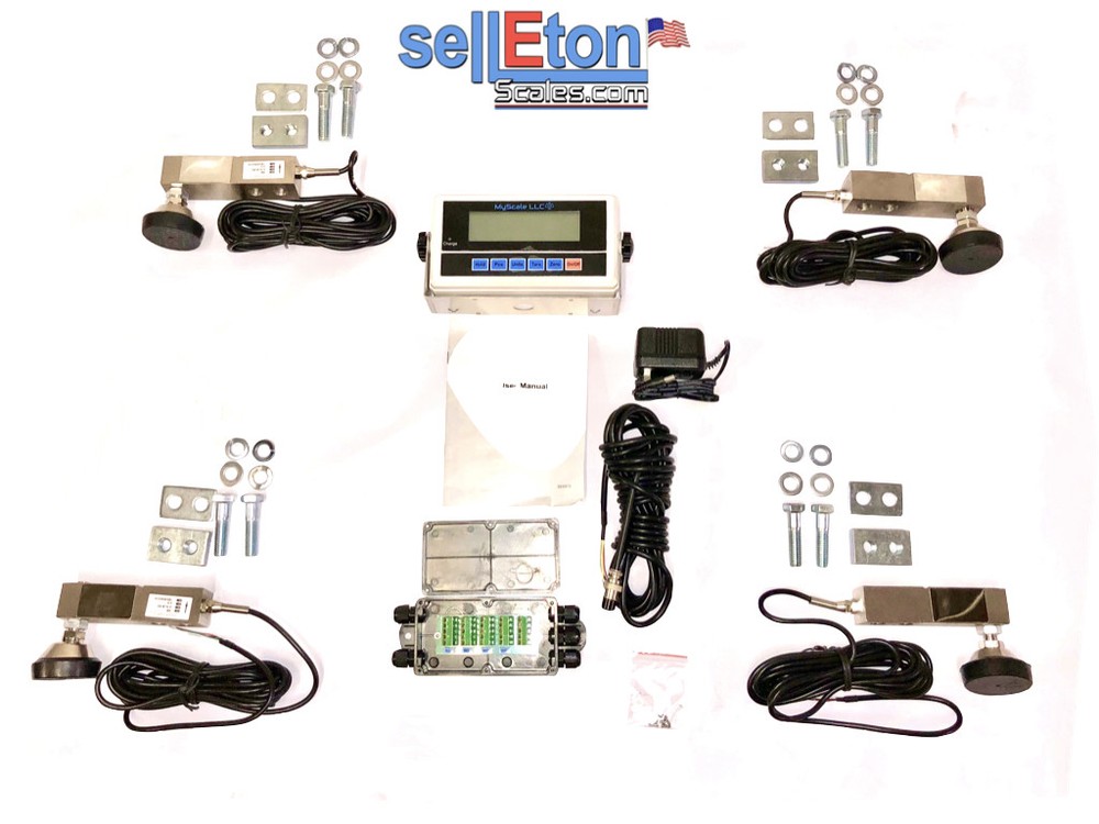 NEW 4 Load Cell Floor/ Vet / Livestock/ Platform Scale Kit / Auto-Save Software