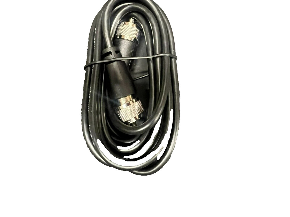 New  Coax Cable 9ft RG 58 Plug to Plug