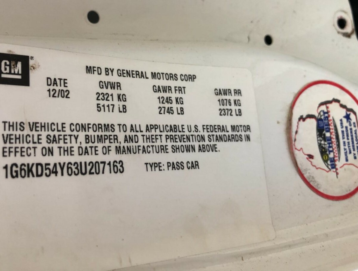 02-05 Deville 02-04 Seville Code U1R Tape CD Radio Sides - Back Housing Panel