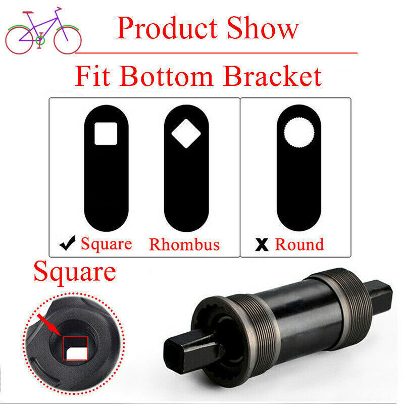 BUCKLOS 104BCD Crank 170mm Crankset 32-38t MTB Bike Narrow Wide Single Chainring