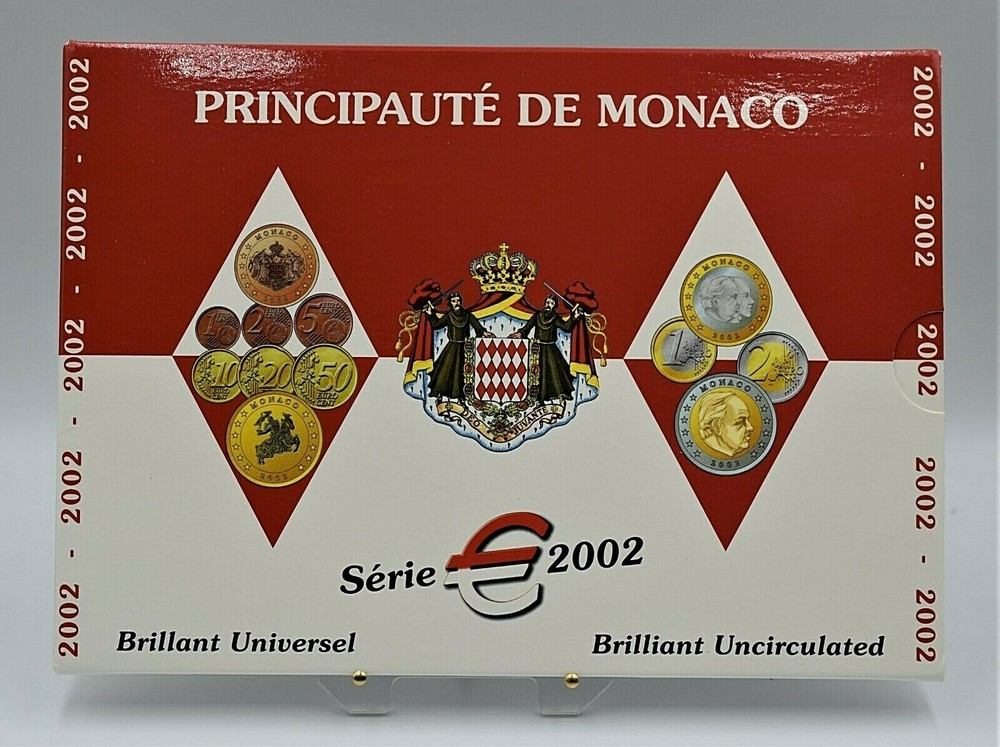 Monaco 2002 -  BU Euro Coinset