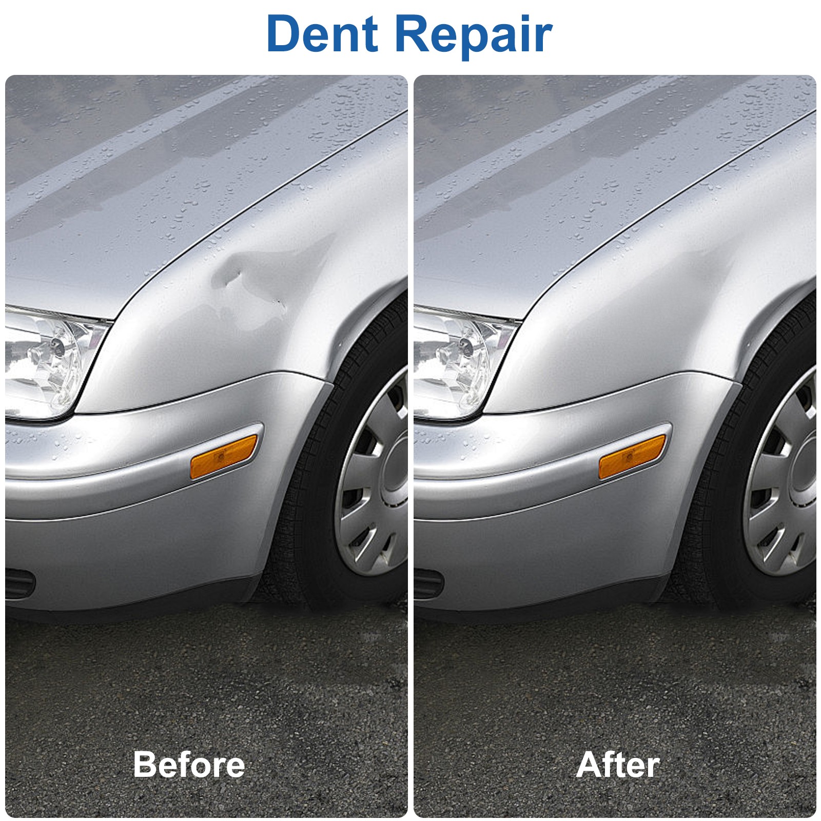 Car Dent Repair Tool Knockout Pad Paintless Body Sheet Metal Remover w/ Handle