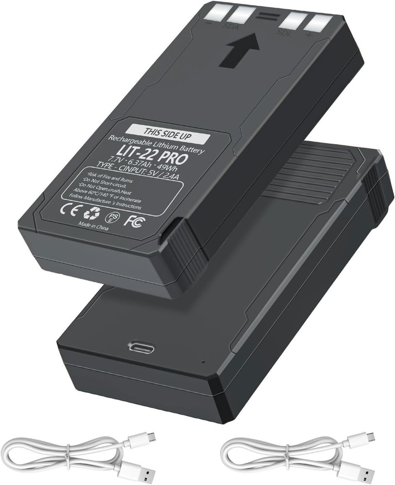 2Pack Rechargeable LIT-22 Battery Compatible For Trail Camera Flex-M Flex G-36