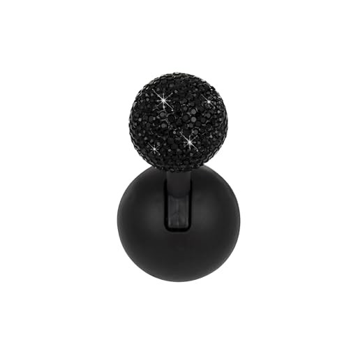 Bling Car Push Starter Button Cover, Rhinestone Auto Engine Joystick Black