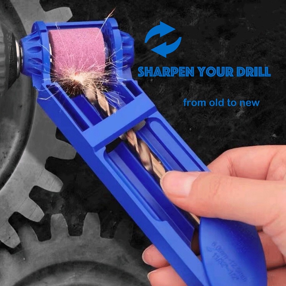 Drill Bit SHARPENER Corundum Grinding Wheel Titanium Portable Powered Tools US