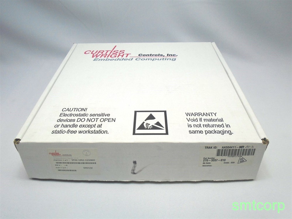 Curtiss Wright Controls VPX6-1952 6U VPX Intel® Core2 T9400 Single Computer
