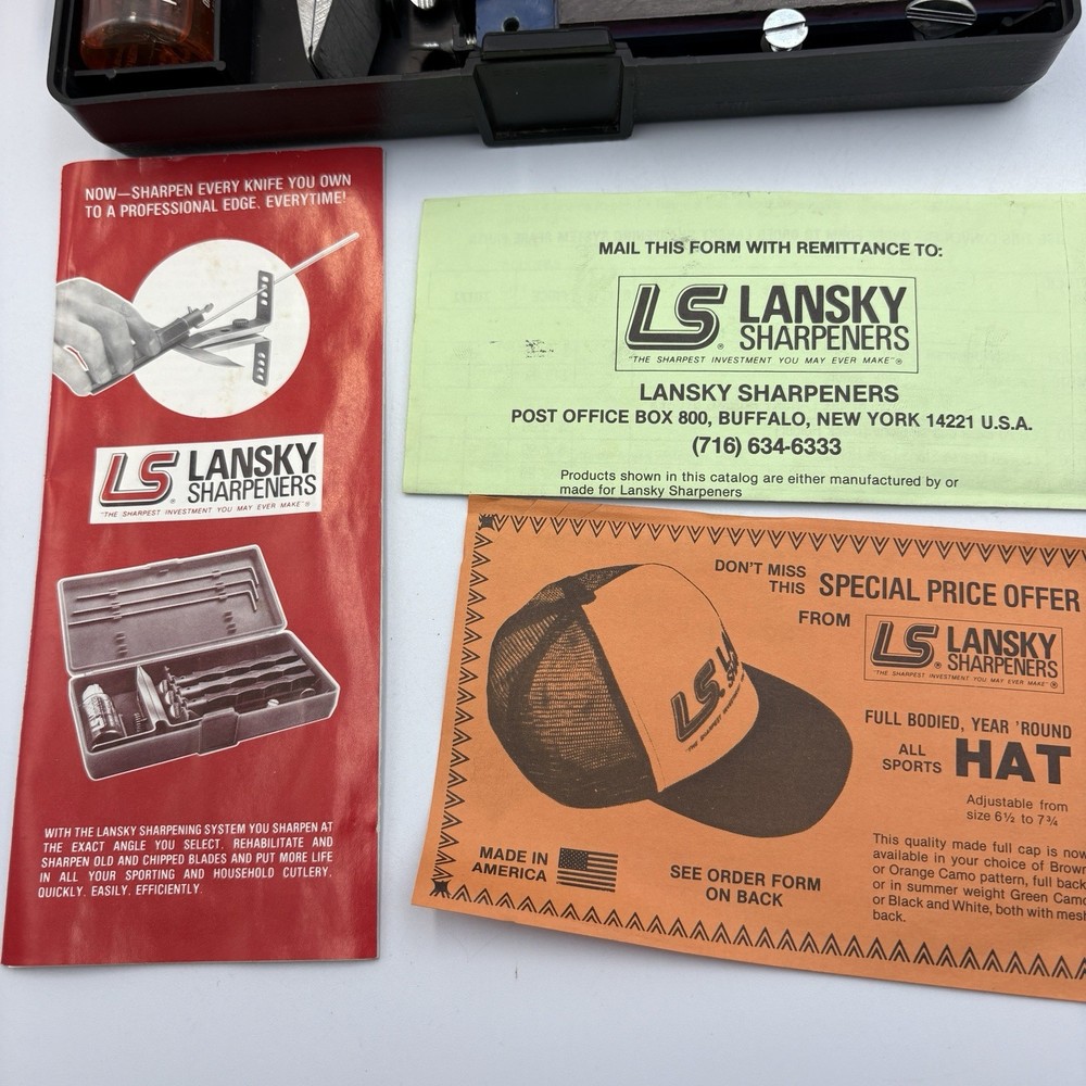Lansky Knife Shapener - Standard 3 Stone Knife Sharpening System