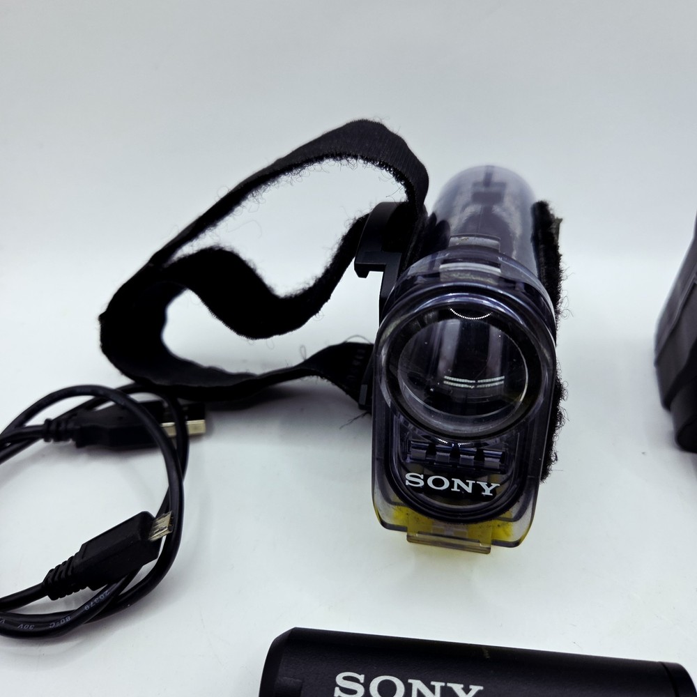 Sony HDR-AS15 Action Camera Steadyshot With Accessory Bundle + Spare Battery +SD
