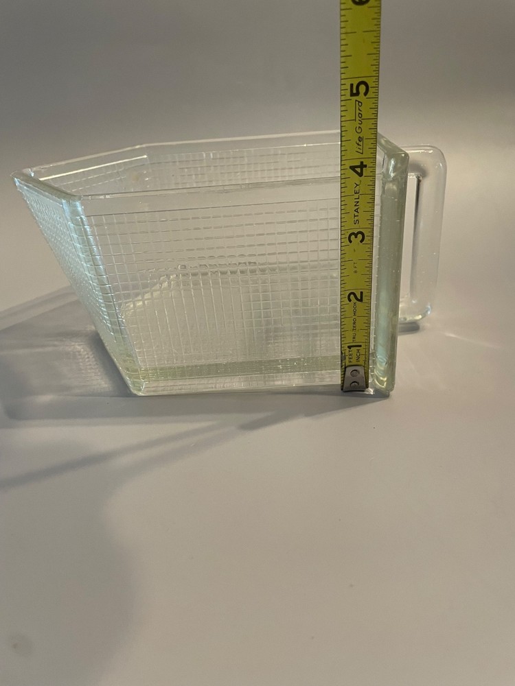 Large Glass Scoop Hoosier Cabinet Schutte Checkered Pattern