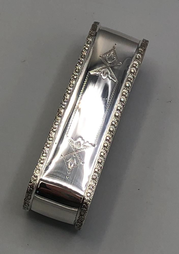 Oblong Sterling Silver Napkin Ring by Webster 2 5/8" long