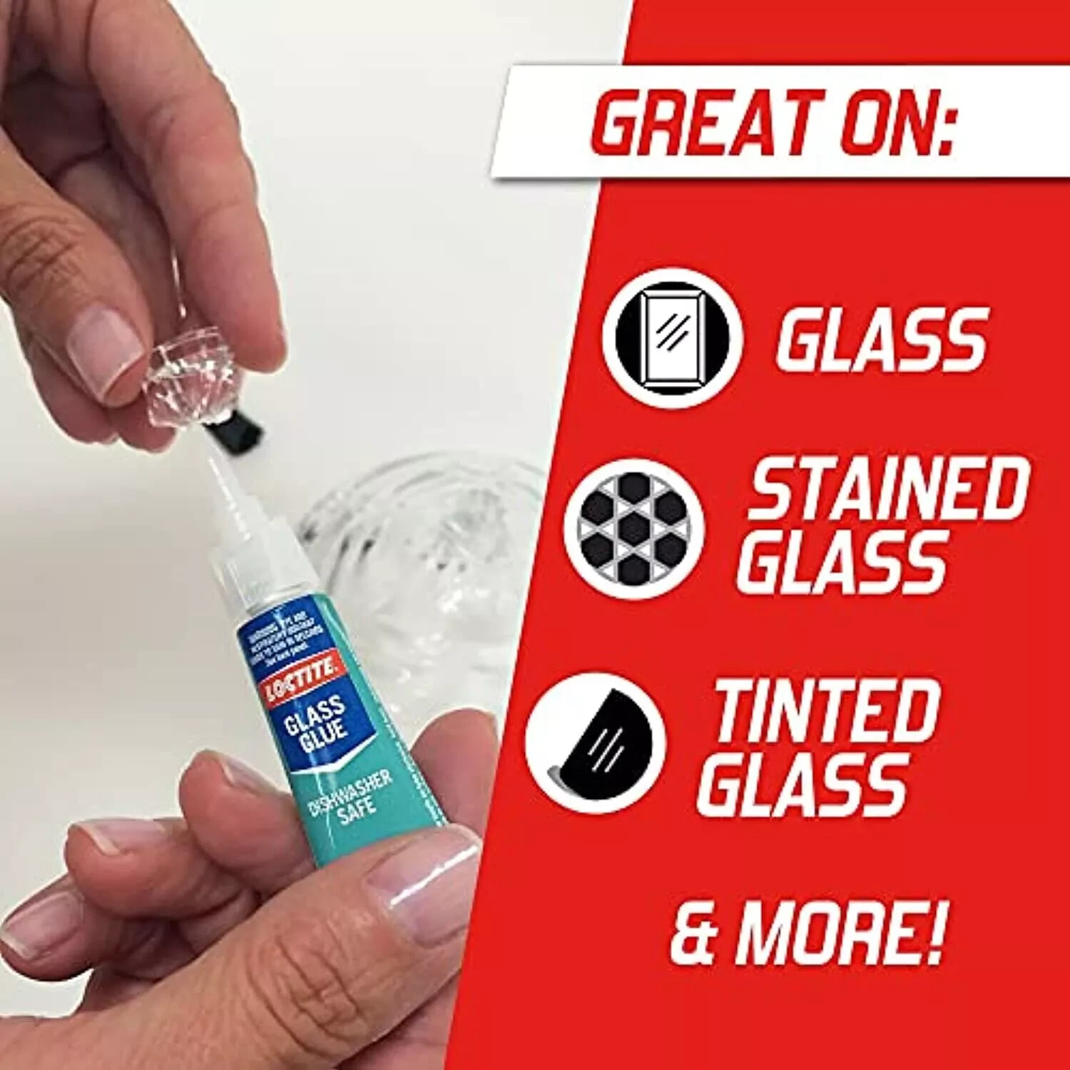 Loctite Glass Glue 2-Gram Tube (233841) Glass Glue Gel Water & Heat Resistant US