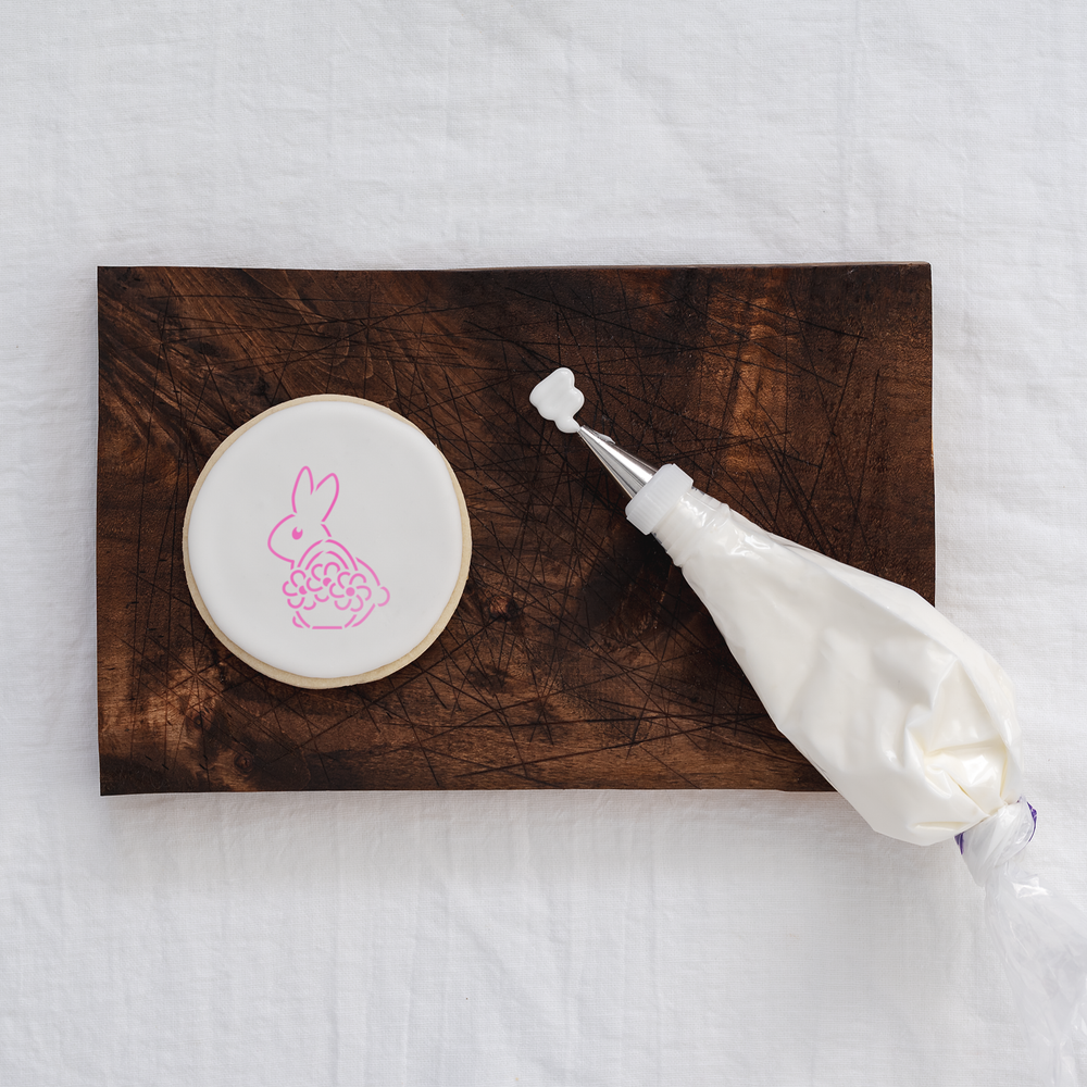 Easter Rabbit Cookie Stencil - Durable & Reusable Mylar Stencils