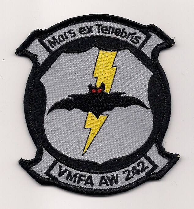 VMFA(AW)-242 BATS  USMC ALL WEATHER FIGHTER ATTACK SQN patch