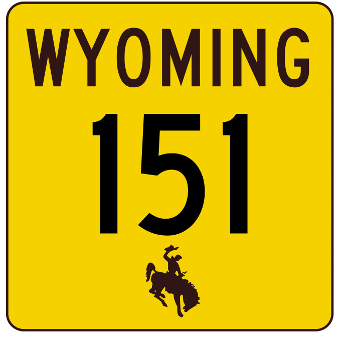 Wyoming Highway 151 Sticker Decal