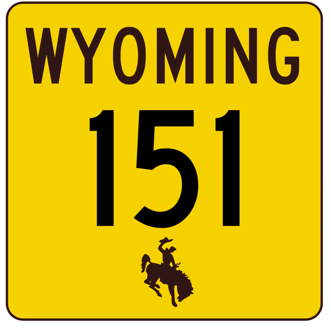 Wyoming Highway 151 Sticker Decal