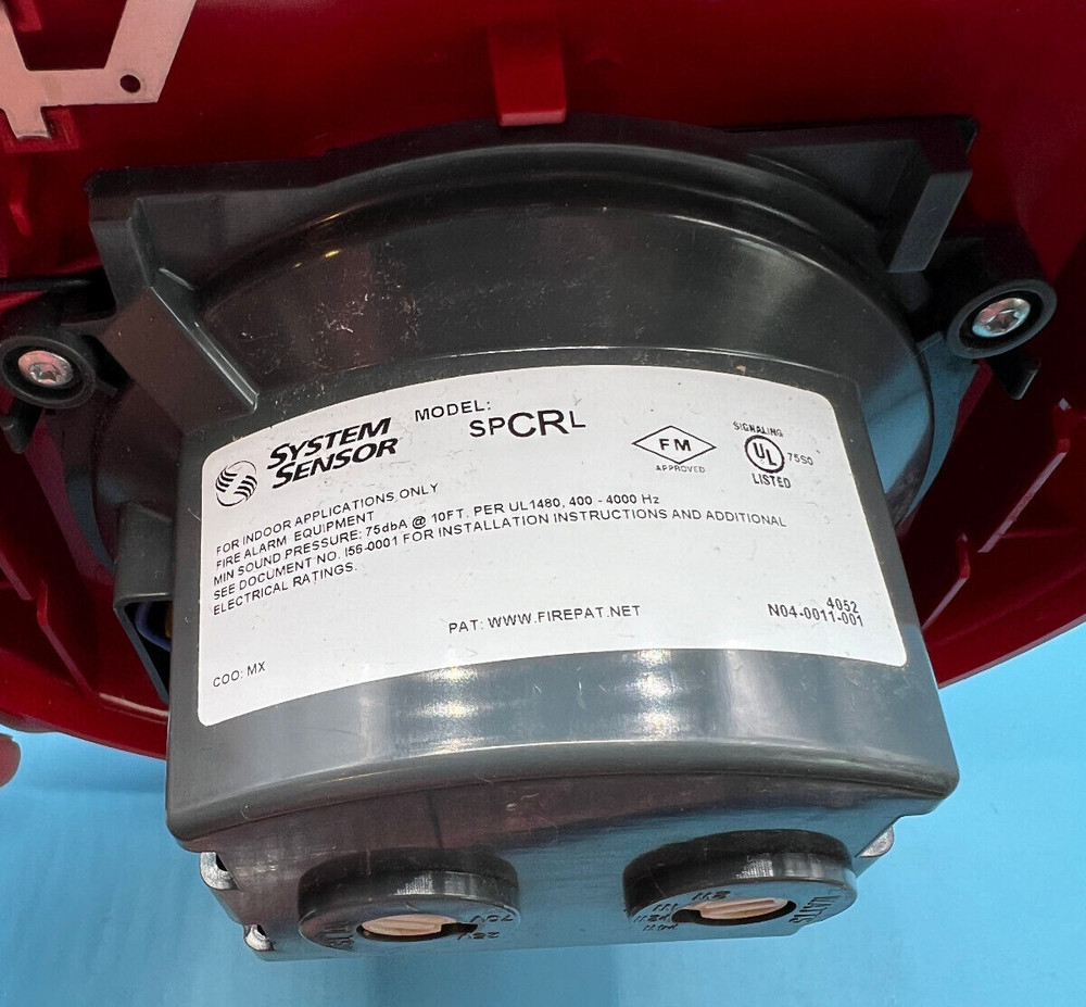 System Sensor SPCRL Red L-Series Ceiling-Mountable Speaker
