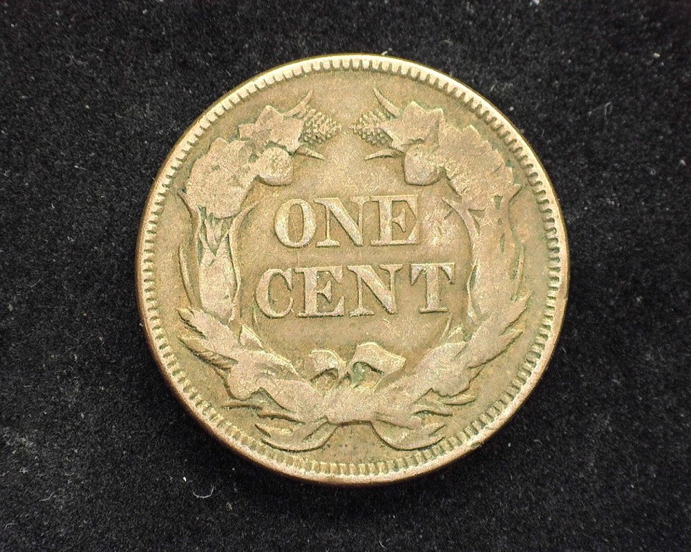 HS&C: 1857 Flying Eagle Penny/Cent VF Scratching - US Coin