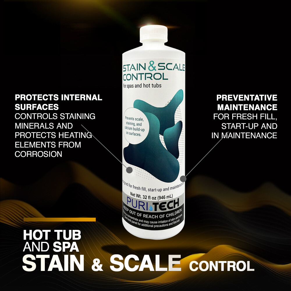 Puri Tech Spa Stain & Scale Control 2 Pack Prevents Scale Staining and Calcium
