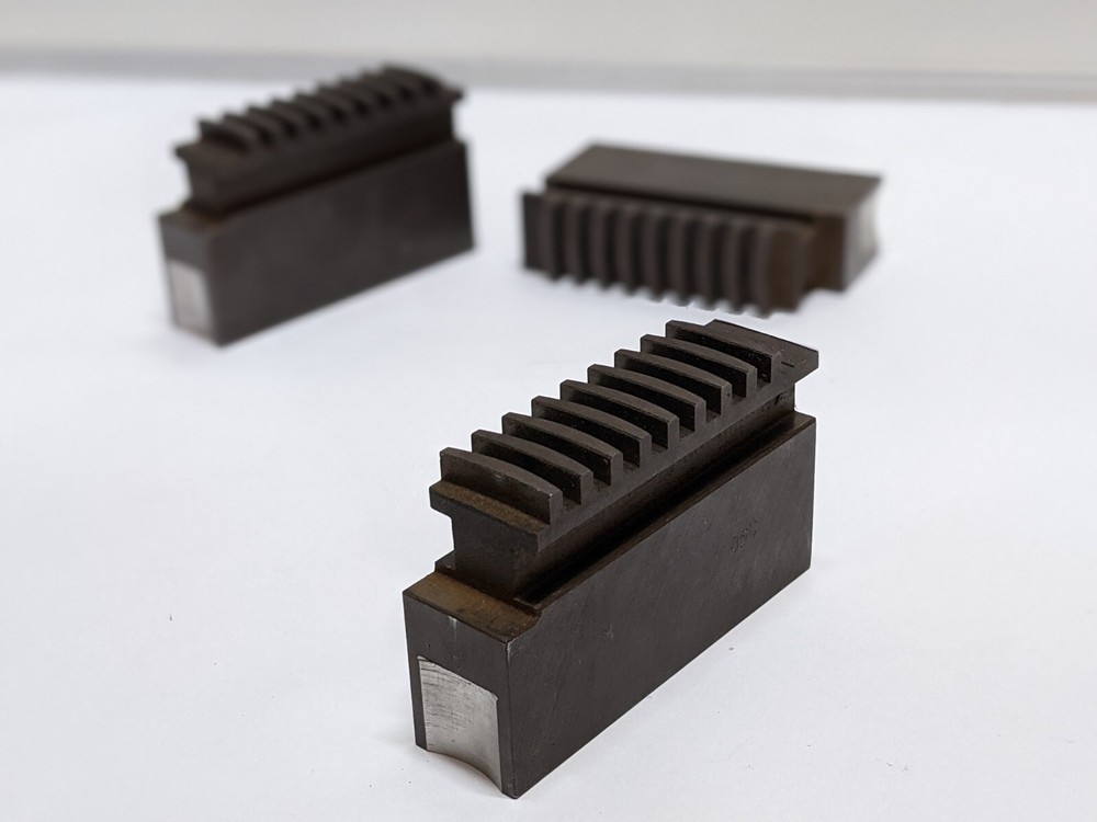 BISON SJM35003200-250 Soft Solid Jaws for 10" Scroll Chucks (USED).