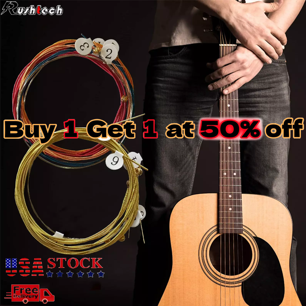 1-6 Sets Guitar Strings 6-36PCS Replacement Steel String for Acoustic Guitar US
