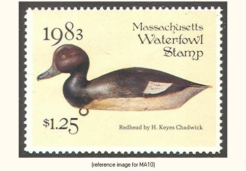 D2K Massachusetts Duck Stamp 1983 $1.25