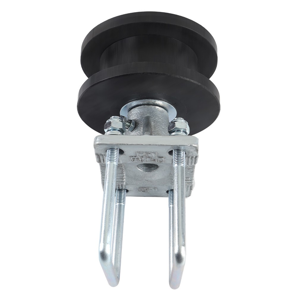 4" Square Post x2" Square Gate Premium Nylon Cantilever Roller Gate Roller Black