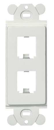 Panduit Cfg2wh Gfci Module Frame,Mini Com,2 Port,White
