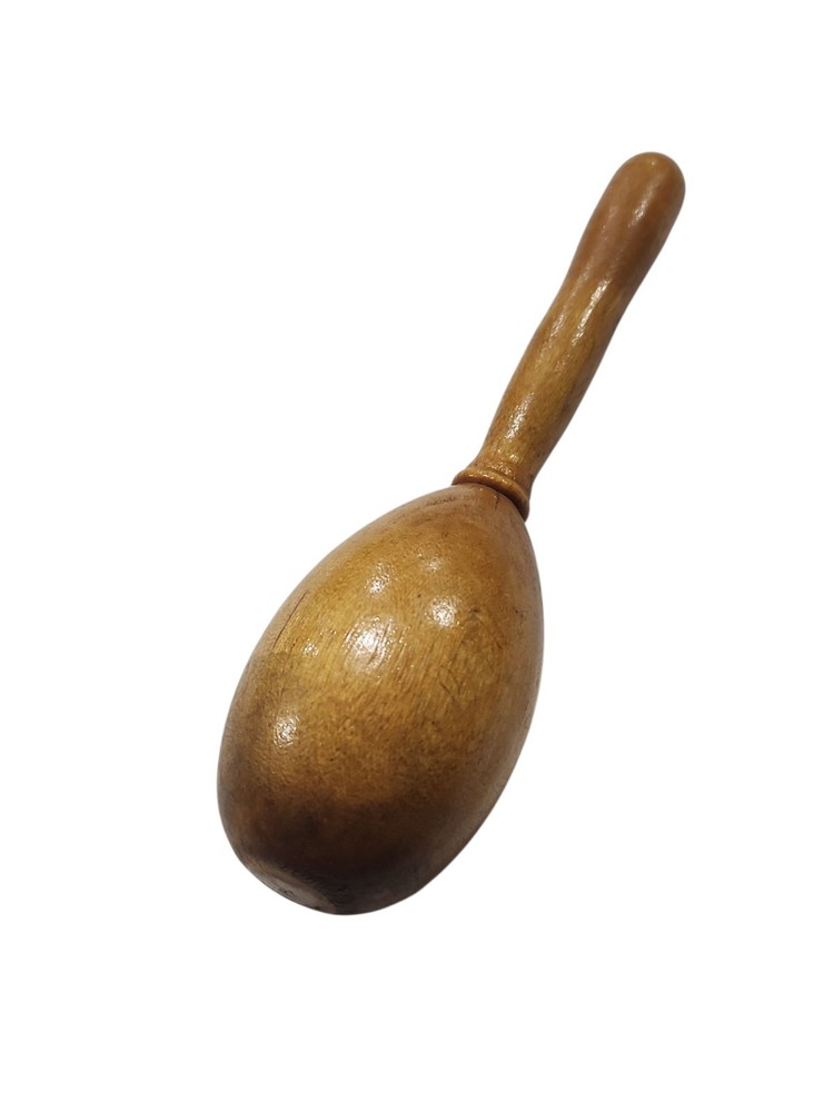 Antique Primitive Wood Handle Darning Egg