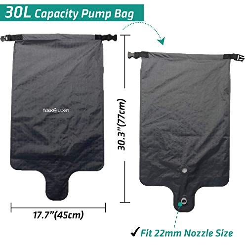30L Pump Sack Roll Top Compression Pump Bag - Fit for UL Sleeping Mats -