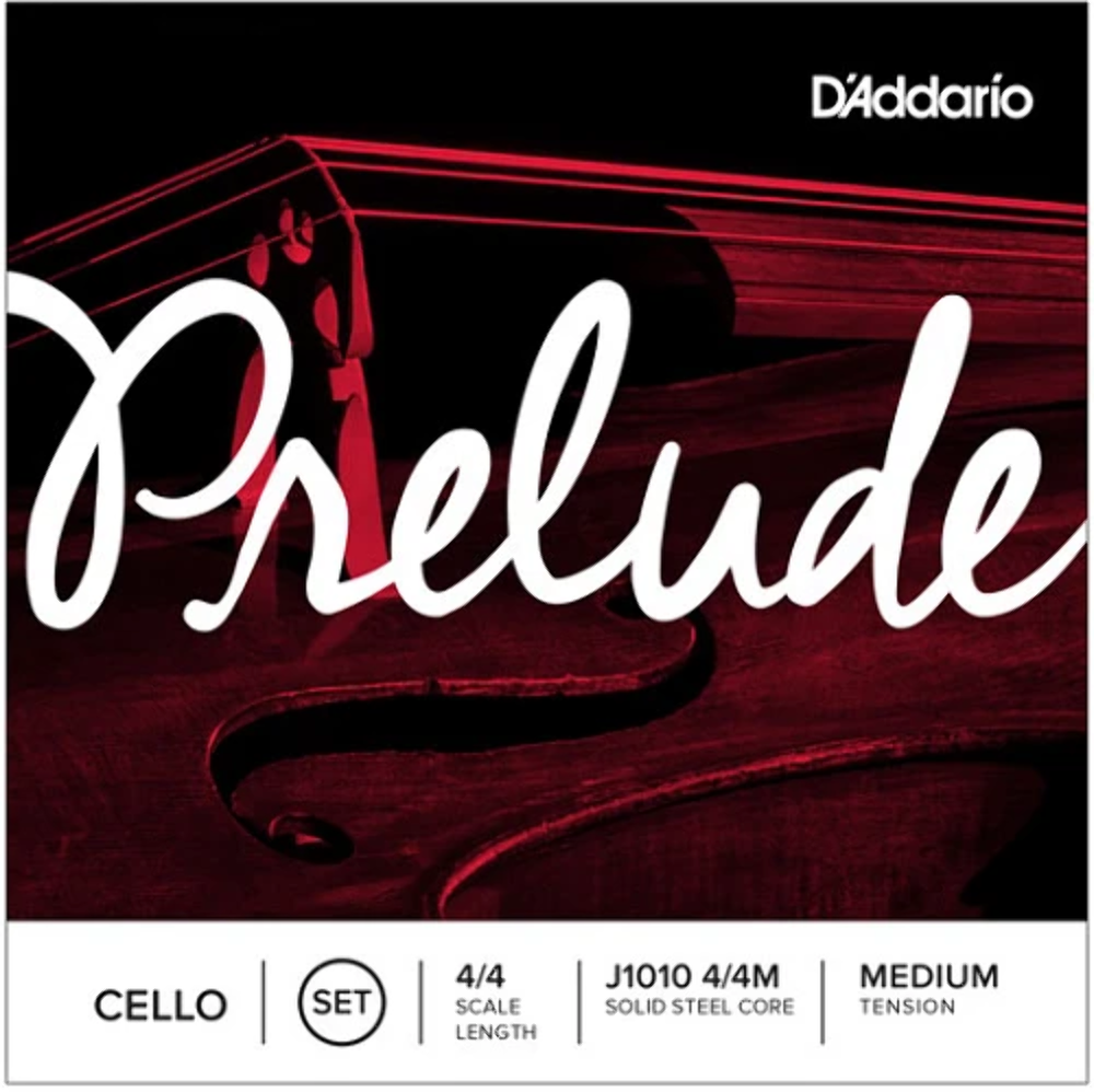 D'Addario Prelude Cello String Set, Medium Tension