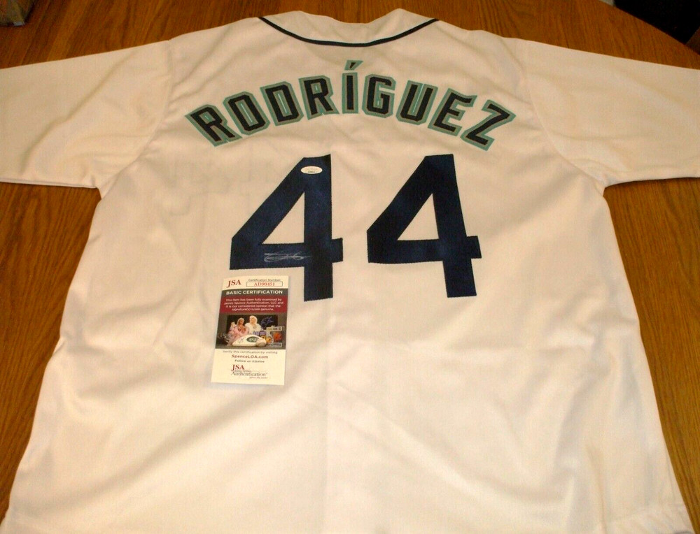 JULIO RODRIGUEZ AUTO SEATTLE MARINERS CUSTOM PRO STYLE BASEBALL JERSEY - JSA
