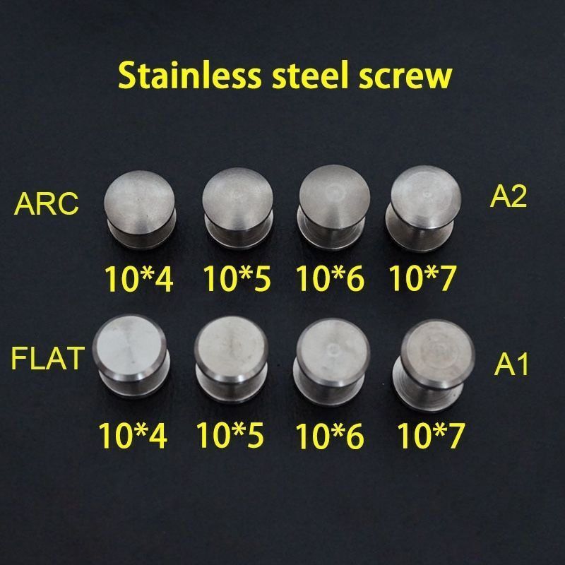 5pcs Metal Binding Chicago Screws Nails Studs Rivets