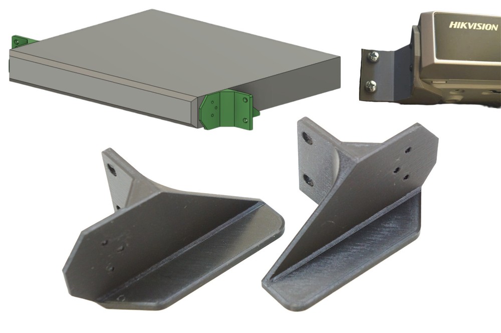Server Rack Mount Side Ears for Hikvision 7600 Series NVR 1U Shallow