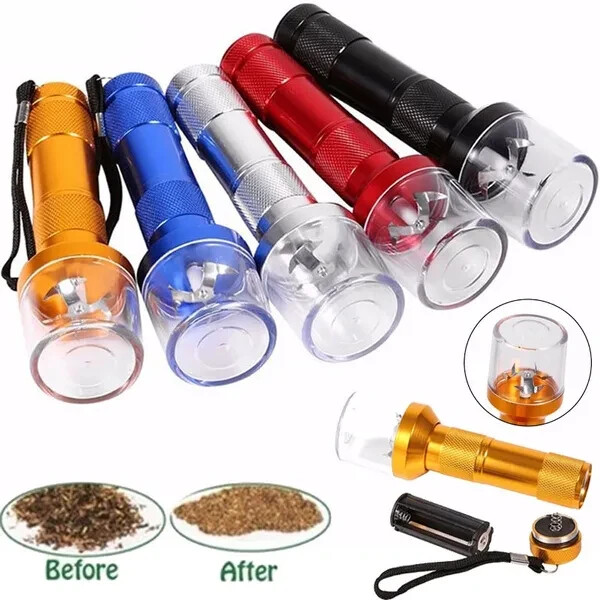 Electric Herb Grinder🌱 Handheld Electric Aluminum Metal - Tobacco Grinder