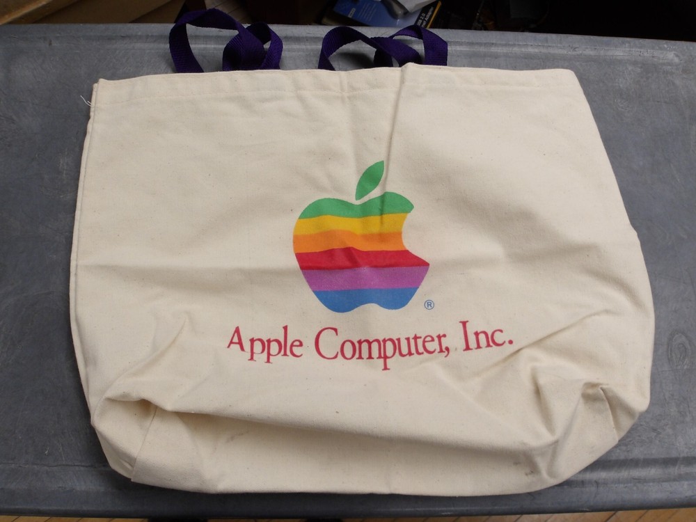 Rare Vintage Apple Computer 1996 Canvas Tote/Beach Bag