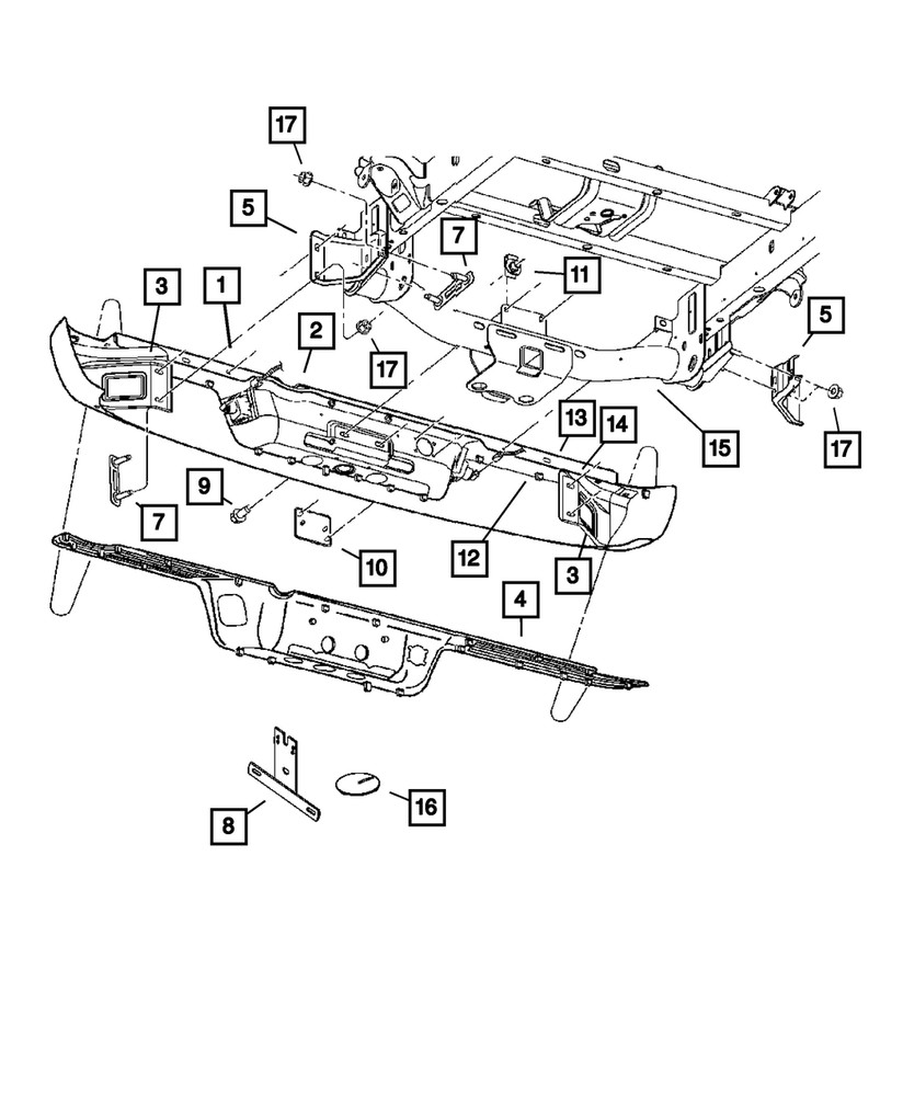 Genuine Mopar Trailer Hitch Plug 68495076AA