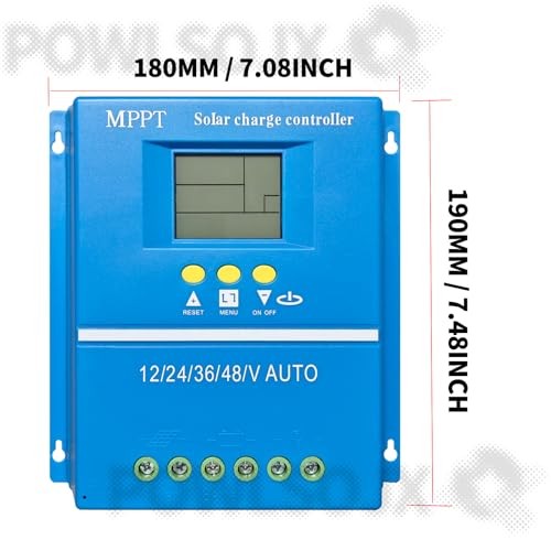 POWLSOJX/80A/100A High-Efficiency MPPT Solar Charge Controller, Multi 60A